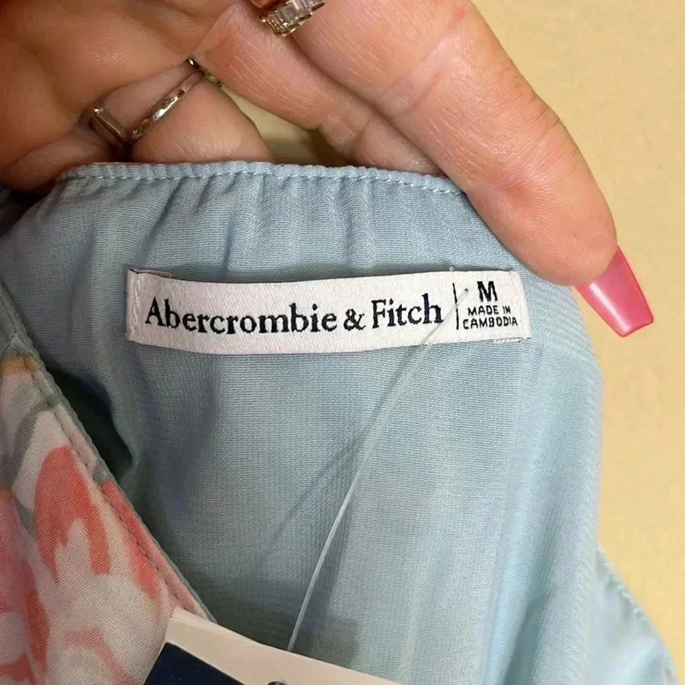 Abercrombie & Fitch Floral Long Skirt Cottagecore Prairie Indie Romantic Boho - Picture 5 of 9